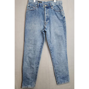 Banana Republic Jeans‎ Women's Blue Medium Wash Straight Leg Jeans Sz 8 Long
